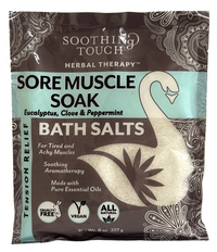 Sore Muscle Soak Bath Salts, 8 oz pouch (Soothing Touch)        