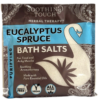 Eucalyptus Spruce Bath Salts, 8 oz pouch (Soothing Touch)