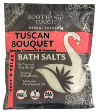 Tuscan Bouquet Bath Salts, 8 oz pouch (Soothing Touch)