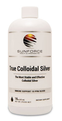True Colloidal Silver - 10 ppm, 16 fl oz (Sunforce)
