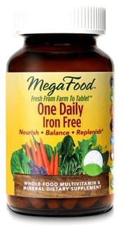 One Daily Multivitamins - Iron Free, 30 tablets (Mega Food)
