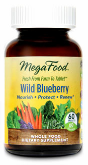 Wild Blueberry, 60 tablets (Mega Food)