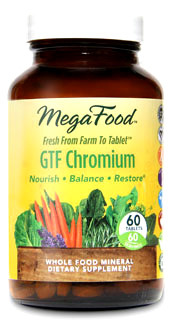CLEARANCE SALE: Chromium GTF - 100 mcg, 60 tablets (Mega Food)