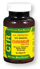 Chromium CTR&reg; - 200 mcg, 90 tablets (Bioenergy)
