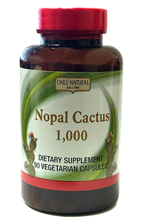 Nopal Cactus - 1,000 mg, 90 vegetarian capsules (Only Natural Inc.)