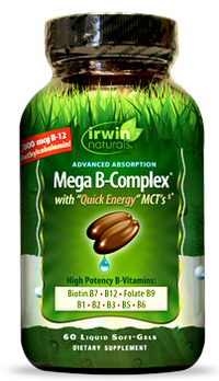 Mega B-Complex, 60 liquid softgels (Irwin Naturals)