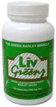 Liv-Greenz Barley Grass Capsules - 750 mg, 120 capsules (Harvest of Health)