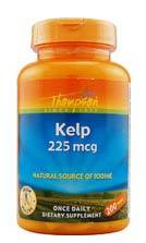CLEARANCE SALE: Kelp Tablets - 225 mcg, 200 tablets (Thompson)