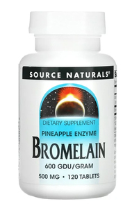 Bromelain (600 GDU) - 500 mg, 120 tablets (Source Naturals)