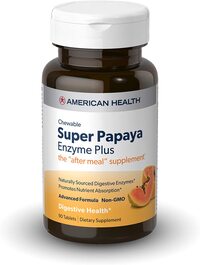 Super Papaya Enzyme Plus, 90 chewable tablets (American Health)
