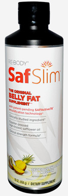 SafSlim Safflower Oil - Pina Colada Cream Fusion, 16 fl oz /454g (Re-Body LLC)