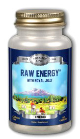 Raw Energy with Royal Jelly,  60 capsules (Honey Gardens)