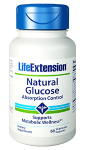 CLEARANCE SALE: Natural Glucose Absorption Control, 60 vegetarian capsules (Life Extension)