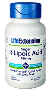 CLEARANCE SALE: Super R-Lipoic Acid - 240 mg, 60 vegetarian capsules (Life Extension)