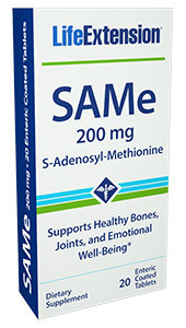 SAMe - 200 mg, 20 enteric coated tablets (Life Extension)