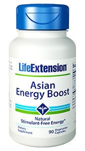 CLEARANCE SALE: Asian Energy Boost, 90 vegetarian capsules (Life Extension)