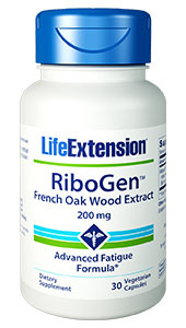 CLEARANCE SALE: RiboGen French Oak Wood Extract - 200 mg, 30 vegetarian capsules (Life Extension)