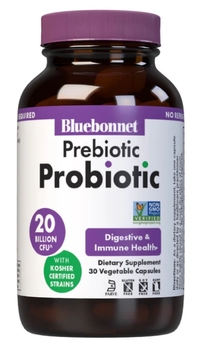 Prebiotic Probiotic - 20 Billion CFU, 30 vegetable capsules (Bluebonnet)