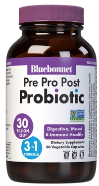 Pre Pro Post Probiotic - 30 Billion CFU, 30 vegetarian capsules (Bluebonnet)
