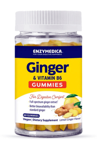 Ginger &amp; Vitamin B6 Gummies, 60 gummies (Enzymedica)