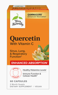 Quercetin with Vitamin C, 60 capsules (Terry Naturally)