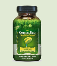 2-in-1 Cleanse &amp; Flush Weight Loss Support, 60 liquid soft gels (Irwin Naturals)