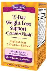 15-Day Weight Loss Support Cleanse &amp; Flush&reg; 60 tablets (Nature's Secret)