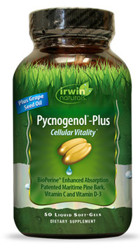 Pycnogenol&reg; Plus,  50 liquid soft gels (Irwin Naturals)