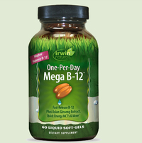 One-Per-Day Mega B-12, 60 liquid soft gels (Irwin Naturals)