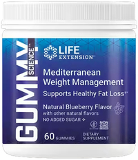 Mediterranean Weight Management - Blueberry, 60 gummies (Life Extension)
