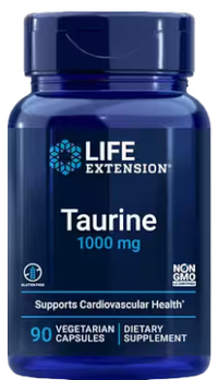 Taurine - 1000 mg,  90 vegetarian capsules (Life Extension)
