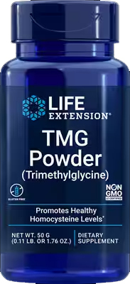 Trimethylglycine (TMG) Powder, 1.76 oz (Life Extension)