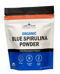 Organic Blue Spirulina Powder, 1.06 oz (Lone Star Botanicals)