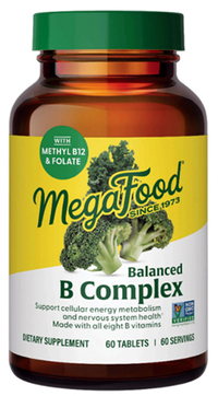 Balanced B Complex, 60 tablets (Mega Food) 