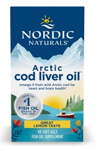 Arctic Cod Liver Oil, 90 soft gels (Nordic Naturals)