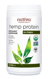 Organic Hemp Protein Hi-Fiber, 16 oz / 454g (Nutiva)