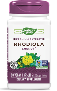 Rhodiola Standardized Extract Capsules - 250 mg, 60 veg capsules (Nature's Way)