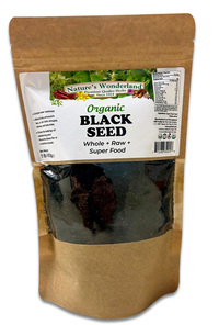 Black Seed, Whole, Organic, Raw, 16 oz (Nigella satva)
