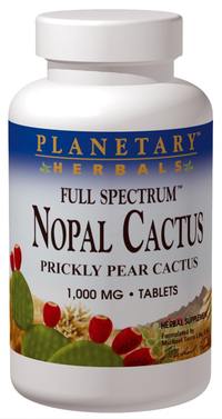 Nopal Cactus - 1,000 mg 60 Tablets (Planetary Herbals)