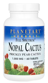 Nopal Cactus - 1,000 mg 60 Tablets (Planetary Herbals)