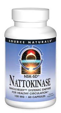 Nattokinase - 100 mg, 60 capsules (Source Naturals)     