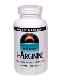 L-Arginine - 1000 mg, 100 Tablets   (Source Naturals)