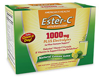 Ester-C&reg; 1000 mg Effervescent Powder - Lemon Lime, 21 packets (American Health)