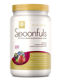 Spoonfuls Vegan Protein Powder - Mixed Berry, 20.74 oz (Solgar)
