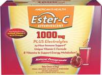 Ester-C&reg; 1000 mg Effervescent Powder - Pomegranate, 21 packets (American Health)