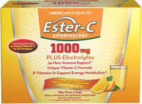 Ester-C&reg; 1000 mg Effervescent Powder - Tangerine, 21 packets (American Health)