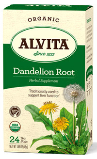 Dandelion Root Tea Bags - Organic, 24 tea bags (Alvita)