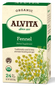 Fennel Tea Bag - Organic, 24 tea bags (Alvita)