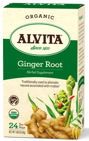 Ginger Root Tea Bag - Organic, 24 tea bags (Alvita)