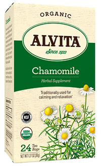 Chamomile Tea Bags - Organic, 24 tea bags (Alvita)